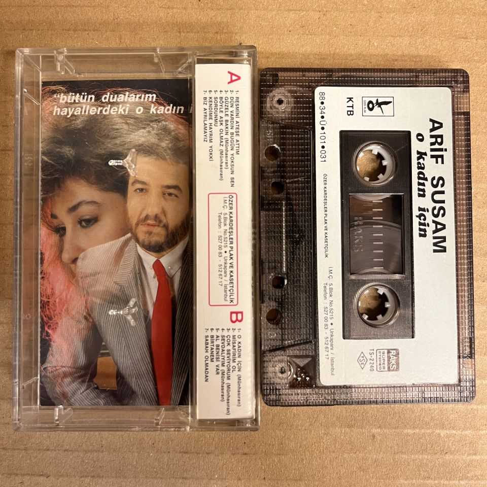ARİF SUSAM - O KADIN İÇİN (1988) - KASET 2.EL