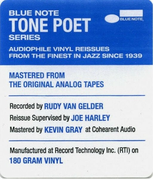 JACKIE MCLEAN - TIPPIN' THE SCALES - (1979) - LP 180GR BLUE NOTE TONE POET SERIES 2022 EDITION SIFIR PLAK