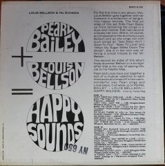 PEARL BAILEY - LOUIS BELLSON - HAPPY SOUNDS - 2.EL PLAK