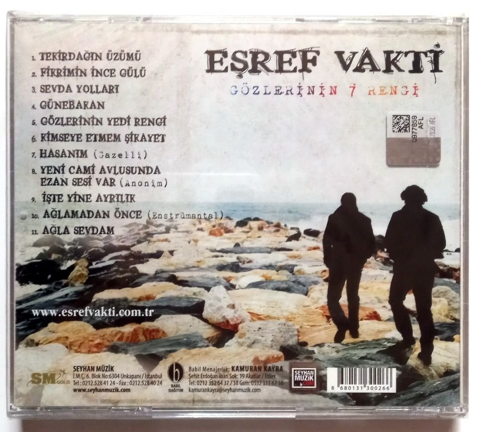 EŞREF VAKTİ – GÖZLERİNİN 7 RENGİ (2012) - CD SIFIR