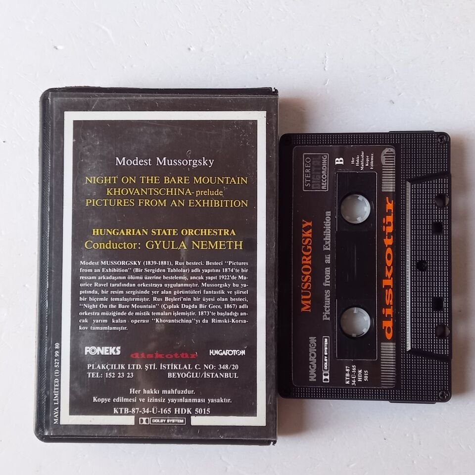 MODEST MUSSORGSKY - NIGHT ON THE BARE MOUNTAIN KHOVANTSCHINA / PICTURES FROM AN EXHIBITION (1987) - KASET 2.EL