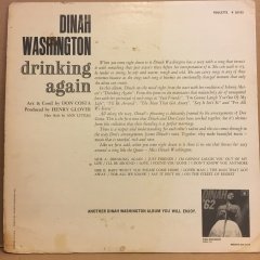 DINAH WASHINGTON - DRINKING AGAIN (1962) 2.EL PLAK