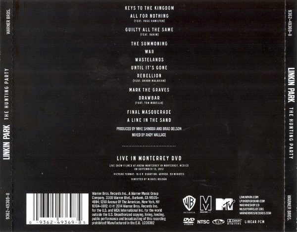 LINKIN PARK - THE HUNTING PARTY (2014) - CD + DVD / AMBALAJINDA SIFIR ÜRÜN