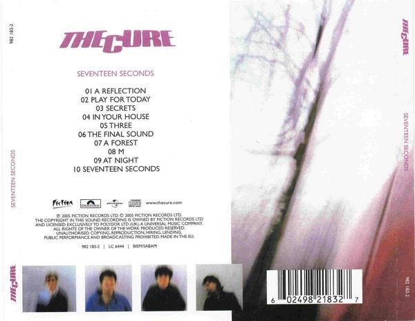 THE CURE – SEVENTEEN SECONDS (1980) - CD REMASTERED 2005 REISSUE JEWEL CASE AMBALAJINDA SIFIR