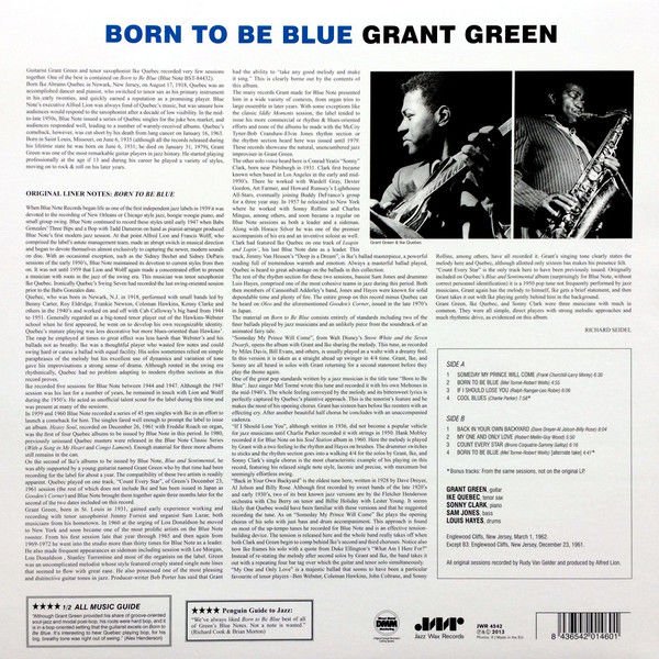 GRANT GREEN - BORN TO BE BLUE (1985) - LP JAZZ WAX SIFIR PLAK
