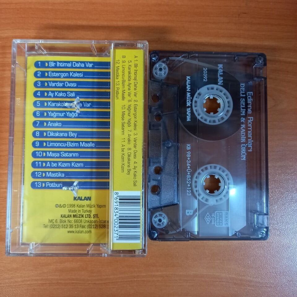 EDİRNE ROMANLARI - DELİ SELİM & KADİR ÜRÜN (1998) - KASET 2.EL