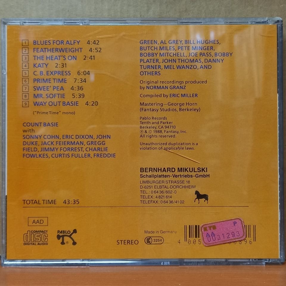 COUNT BASIE BIG BAND – THE BEST OF THE COUNT BASIE BIG BAND - CD 2.EL