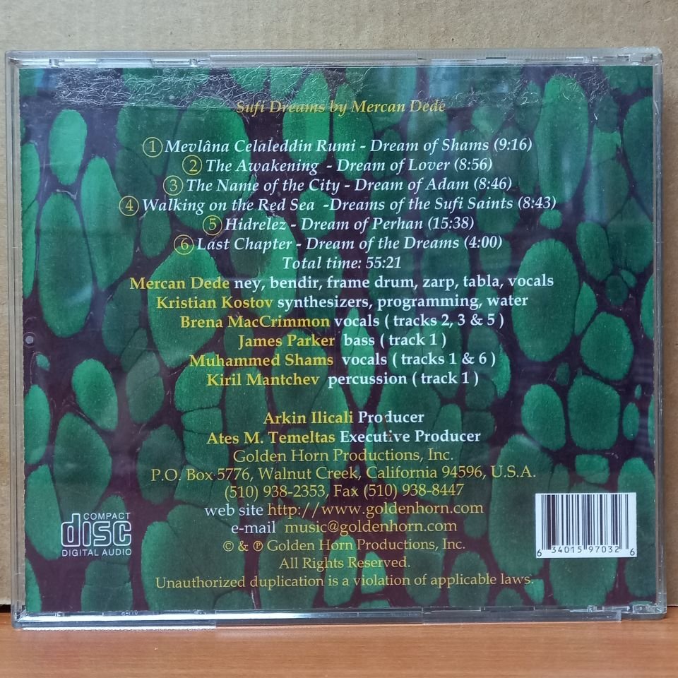 MERCAN DEDE – SUFİ DREAMS (1997) - CD 2.EL