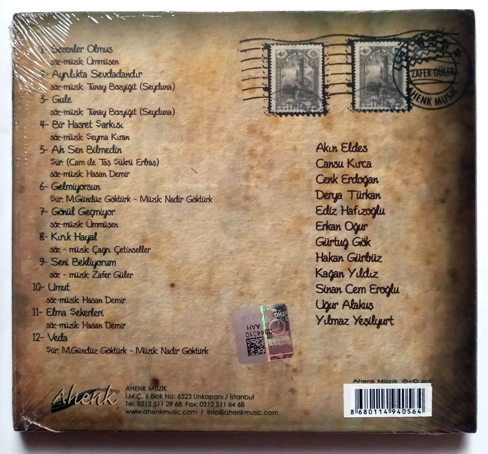 ZAFER GÜLER – SAYIKLAMALAR (2012) - CD SIFIR