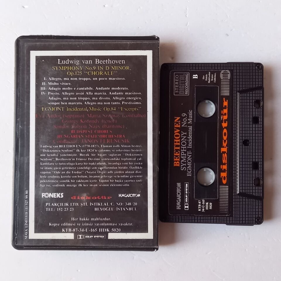 LUDWIG VAN BEETHOVEN - SYMPHONY NO.9 (1987) - KASET 2.EL