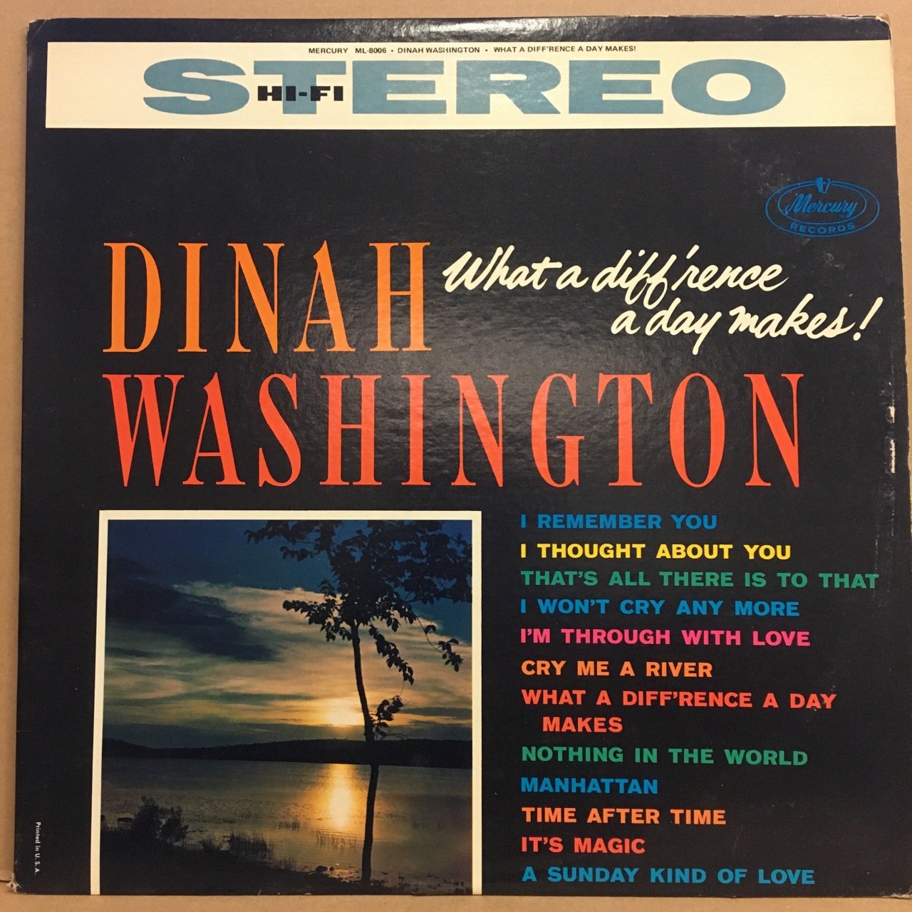 DINAH WASHINGTON - WHAT A DIFF'RENCE A DAY MAKES (1959) REISSUE 2.EL PLAK