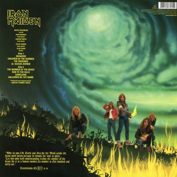 IRON MAIDEN - THE NUMBER OF THE BEAST (1982) - LP 2024 EDITION REISSUE SIFIR PLAK