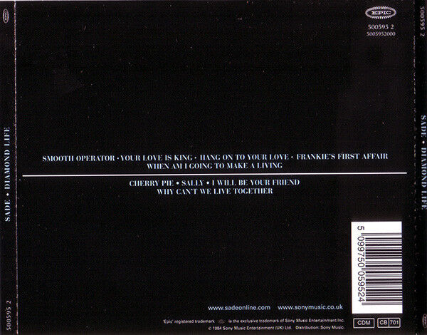 SADE – DIAMOND LIFE (1984) - CD REISSUE JEWEL CASE AMBALAJINDA SIFIR
