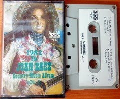 JOAN BAEZ - THE COUNTRY MUSIC ALBUM VOL 2 CASSETTE MADE IN JAPAN ''USED'' PAPER LABEL