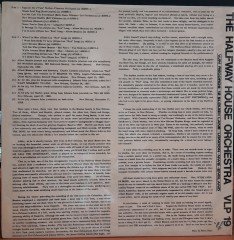 THE HALFWAY HOUSE ORCHESTRA - DÖNEM BASKISI PLAK SIFIR