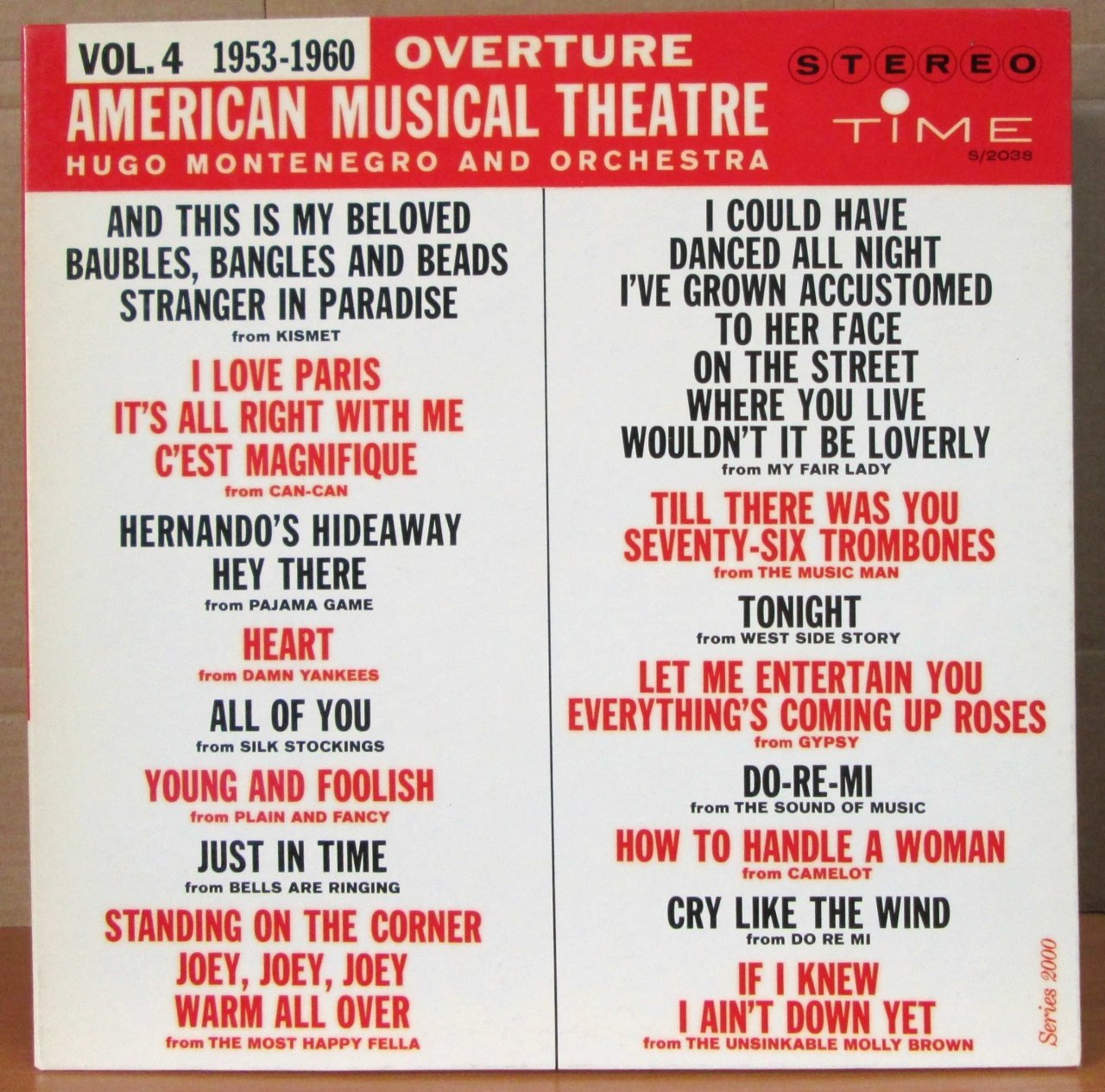 AMERICAN MUSICAL THEATRE VOL.4 - LP 2.EL