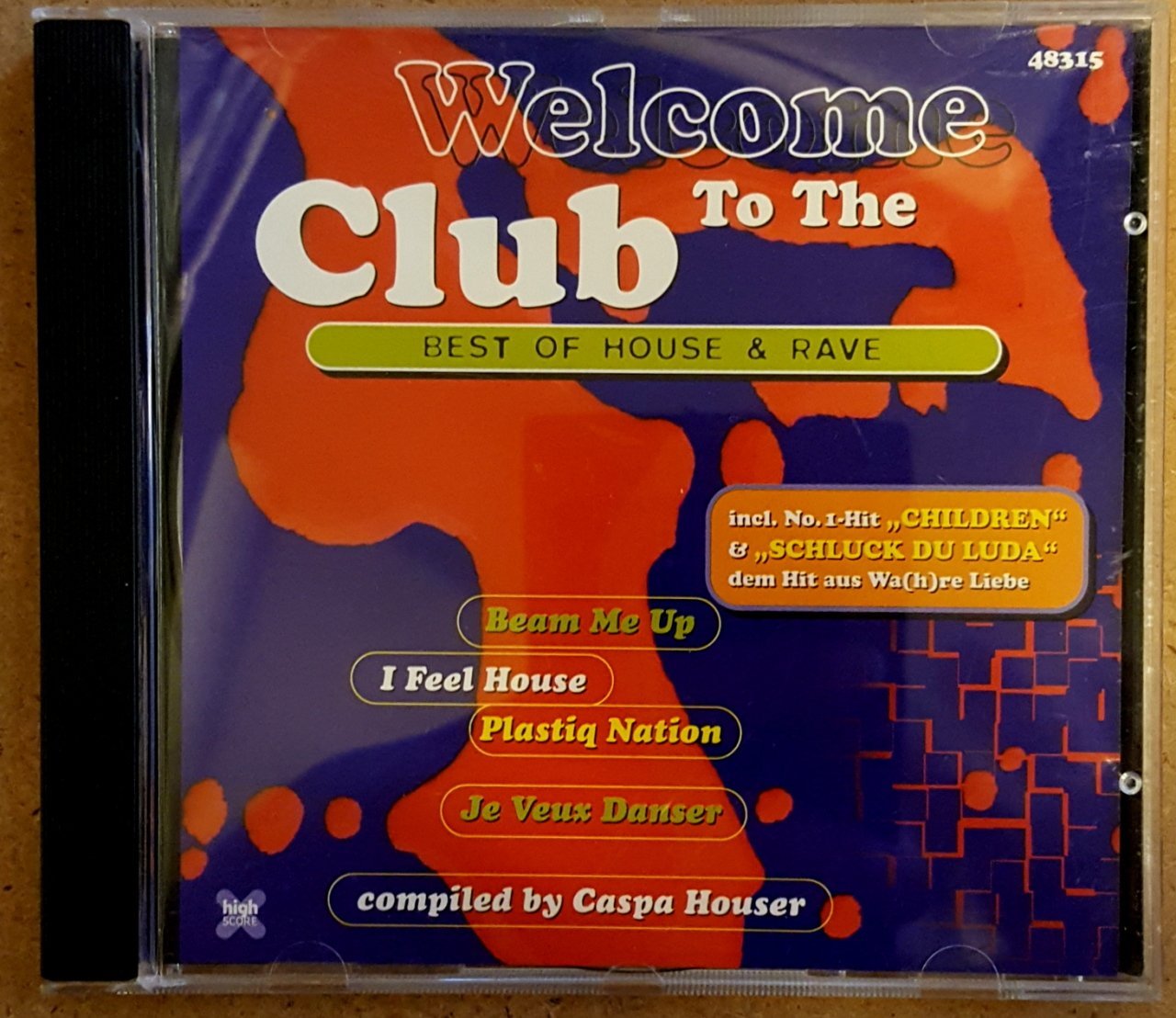 WELCOME TO THE CLUB BEST OF HOUSE & RAVE by CASPA HOUSER CD 2.EL + SHIPPING TO GERMANY