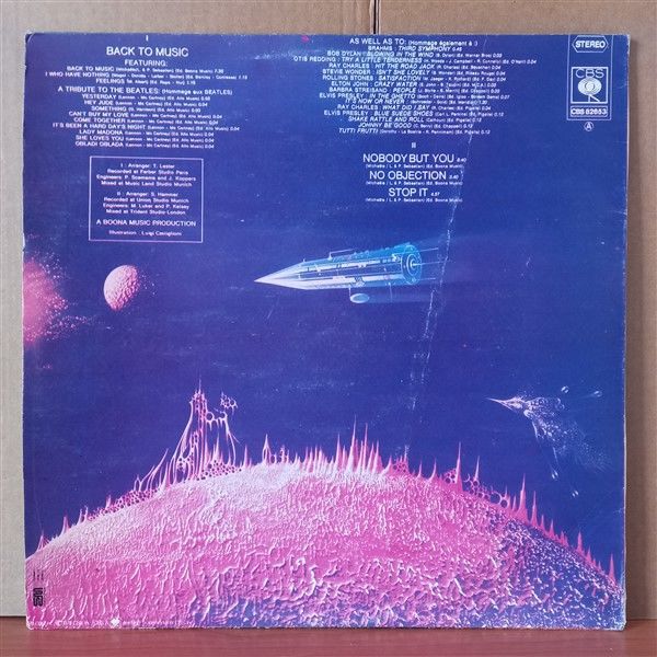 THEO VANESS – BACK TO MUSIC (1978) - LP 2.EL YERLİ BASKI PLAK