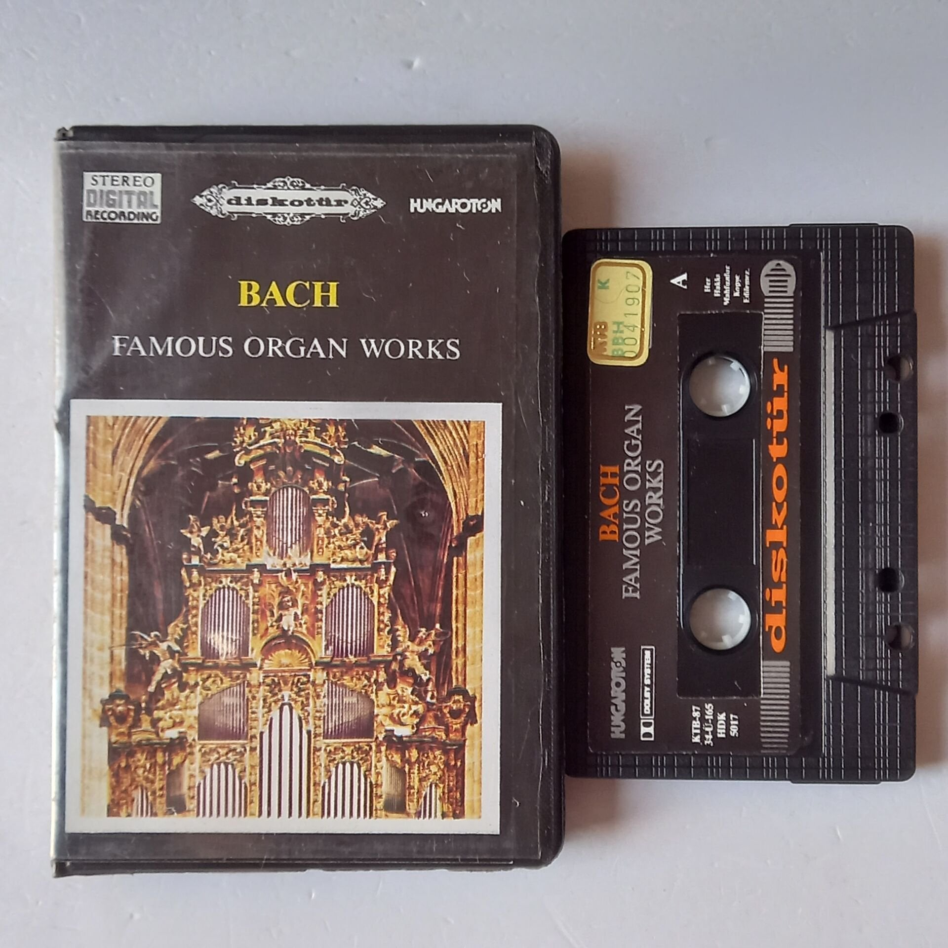 JOHANN SEBASTIAN BACH - FAMOUS ORGAN WORKS (1987) - KASET 2.EL