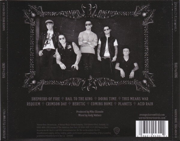 AVENGED SEVENFOLD - HAIL TO THE KING (2013) - CD JEWEL CASE / AMBALAJINDA SIFIR