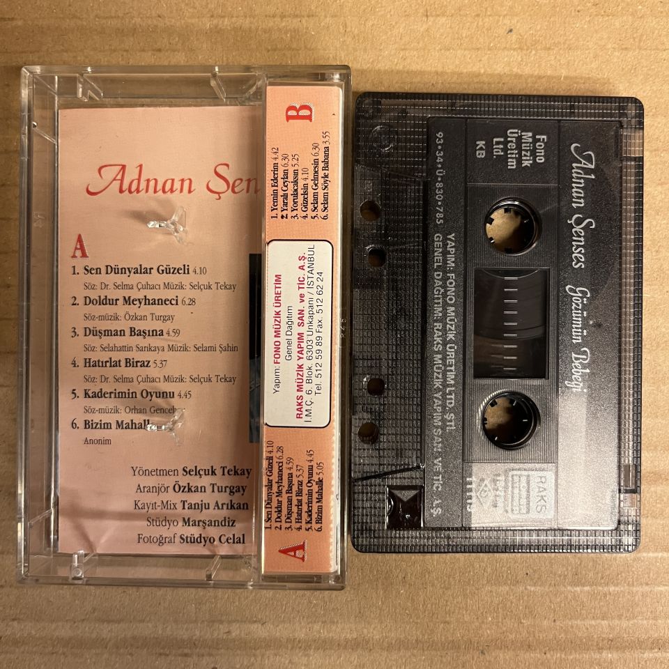 ADNAN ŞENSES - GÖZÜMÜN BEBEĞİ (1993) - KASET 2.EL