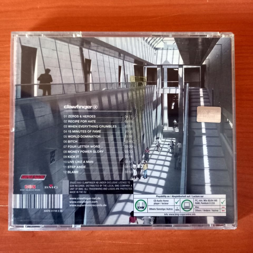 CLAWFINGER – ZEROS & HEROES (2003) - CD 2.EL