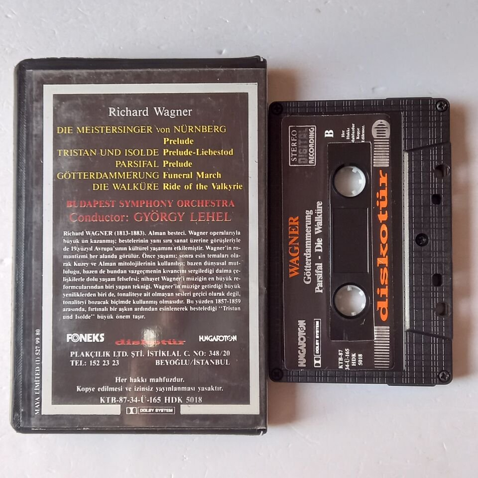 RICHARD WAGNER - DIE MEISTERSINGER VON NURNBERG, TRISTAN UND ISOLDE, PARSIFAL, GÖTTERDAMMERUNG, DIE WALKÜRE (1987) - KASET 2.EL