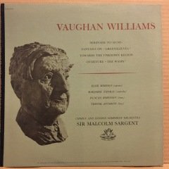 VAUGHAN WILLIAMS, ELSIE MORISON, MARJORIE THOMAS, SIR MALCOLM SARGENT, LSO 2.EL PLAK