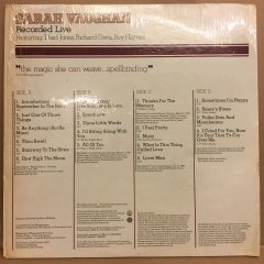 SARAH VAUGHAN - RECORDED LIVE THE EMARCY JAZZ SERIES 1977 2.EL 2PLAK