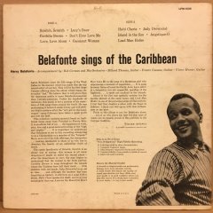 HARRY BELAFONTE SINGS OF THE CARIBBEAN 1957 2.EL PLAK