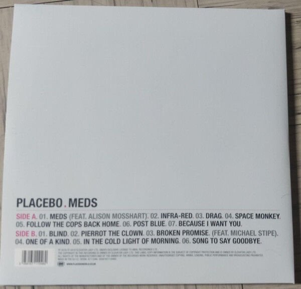 PLACEBO - MEDS (2006) - LP 2019 EDITION SIFIR PLAK