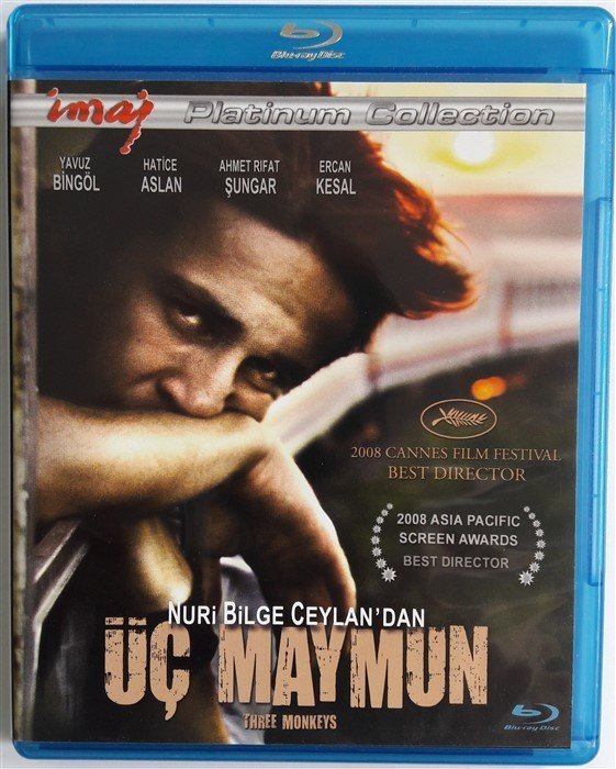 ÜÇ MAYMUN - YAVUZ BİNGÖL - HATİCE ASLAN - ERCAN KESAL - NURİ BİLGE CEYLAN - BLU-RAY+DVD 2.EL