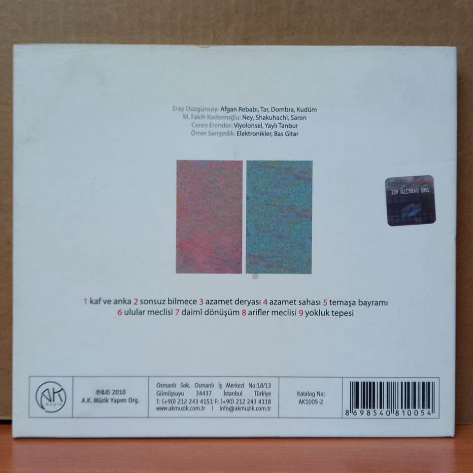 YAKAZA ENSEMBLE – AMAK-I HAYAL (2010) - CD 2.EL