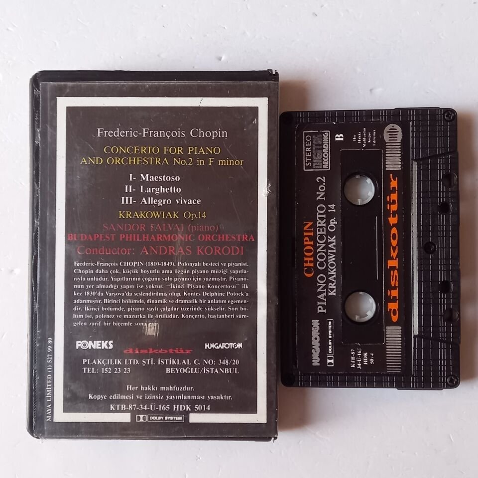 FREDERIC FRANÇOIS CHOPIN - PIANO CONCERTO NO.2 (1987) - KASET 2.EL