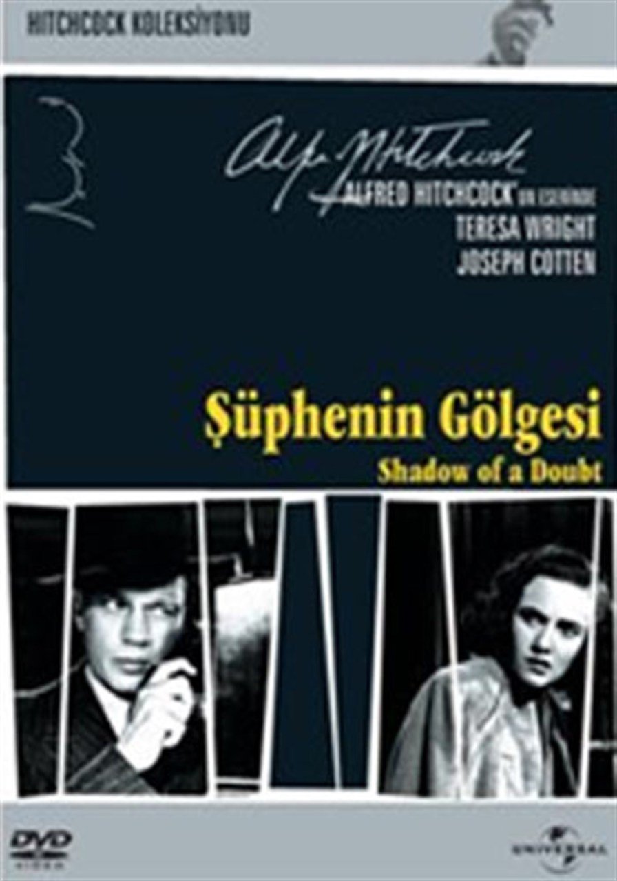 ŞÜPHENİN GÖLGESİ - SHADOW OF A DOUBT - TERESA WRIGHT - JOSEPH COTTEN - ALFRED HITCHCOCK - DVD 2.EL