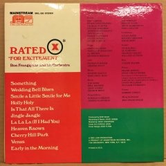 RON FRANGIPANE AND HIS ORCHESTRA - RATED X FOR EXCITEMENT 1970 2.EL PLAK