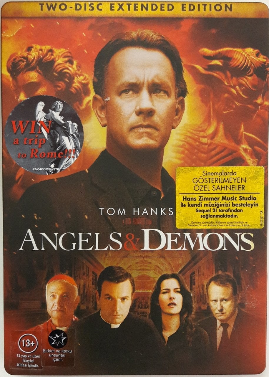 MELEKLER VE ŞEYTANLAR - ANGELS & DEMONS - TOM HANKS - 2DVD 2.EL METAL KUTU