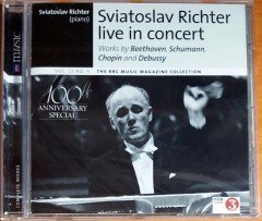 SVIATOSLAV RICHTER LIVE IN CONCERT / WORKS BY BEETHOVEN, SCHUMANN, CHOPIN AND DEBUSSY / BBC MUSIC PROMO CD SIFIR