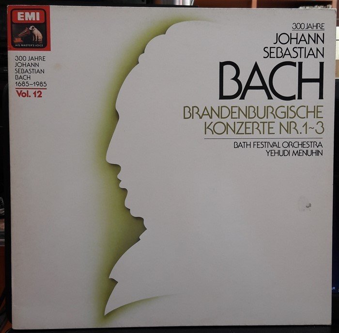 BACH: BRANDENBURG CONCERTOS 1-3 & 4-6, BATH FESTIVAL ORCHESTRA, YEHUDI MENUHIN - 2.EL 2PLAK TAKIM