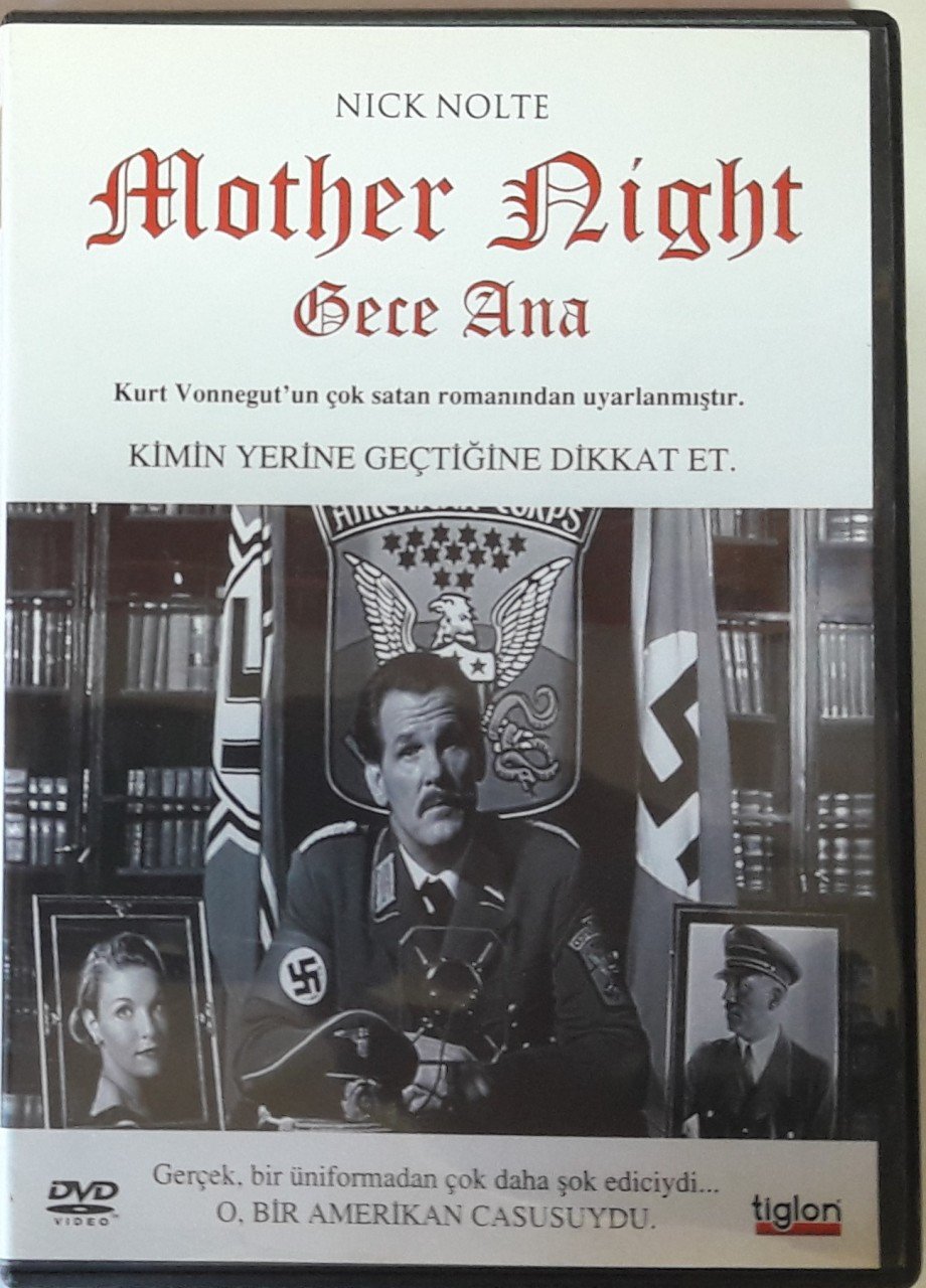MOTHER NIGHT - GECE ANA - NICK NOLTE - JOHN GOODMAN - DVD SIFIR (KURT VONNEGUT)