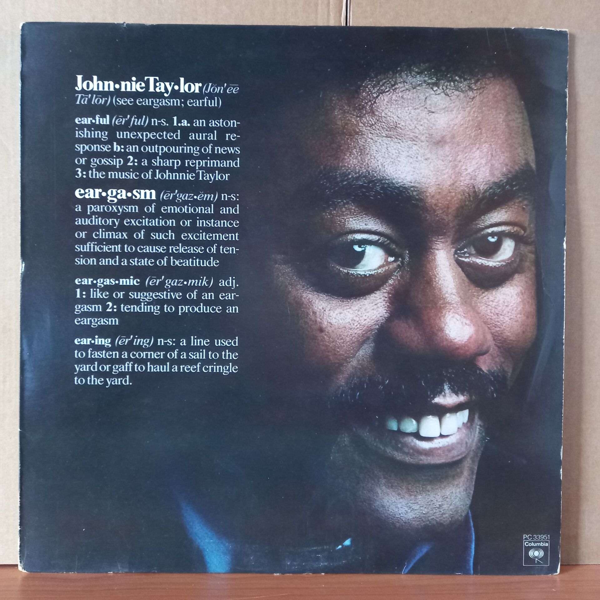 JOHNNIE TAYLOR – EARGASM (1976) - LP 2.EL PLAK