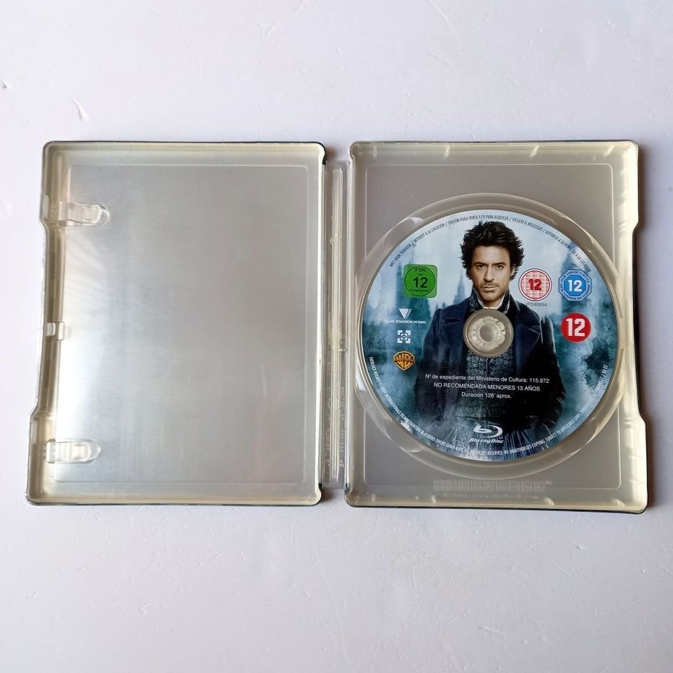 SHERLOCK HOLMES - ROBERT DOWNEY JR., JUDE LAW - YÖN.: GUY RITCHIE - BLU-RAY STEELBOOK METAL KUTU 2.EL TÜRKÇE ALTYAZI YOKTUR