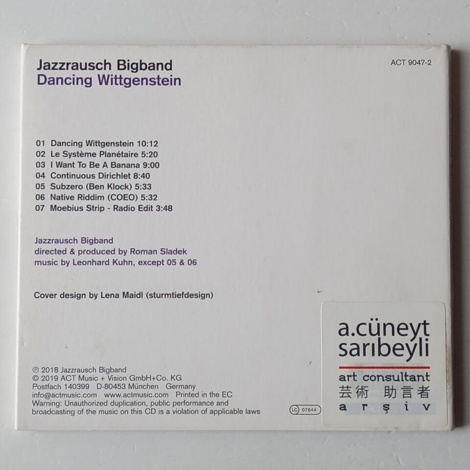 JAZZRAUSCH BIGBAND – DANCING WITTGENSTEIN (2018) - CD 2019 REISSUE 2.EL