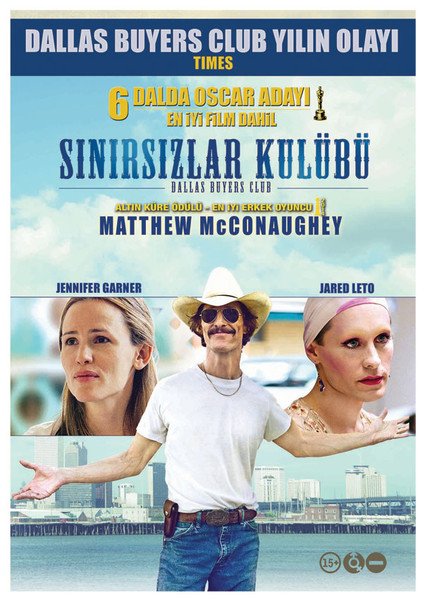 SINIRSIZLAR KULÜBÜ - DALLAS BUYERS CLUB - MATTHEW McCONAUGHEY - JENNIFER GARNER - JARED LETO - DVD 2.EL