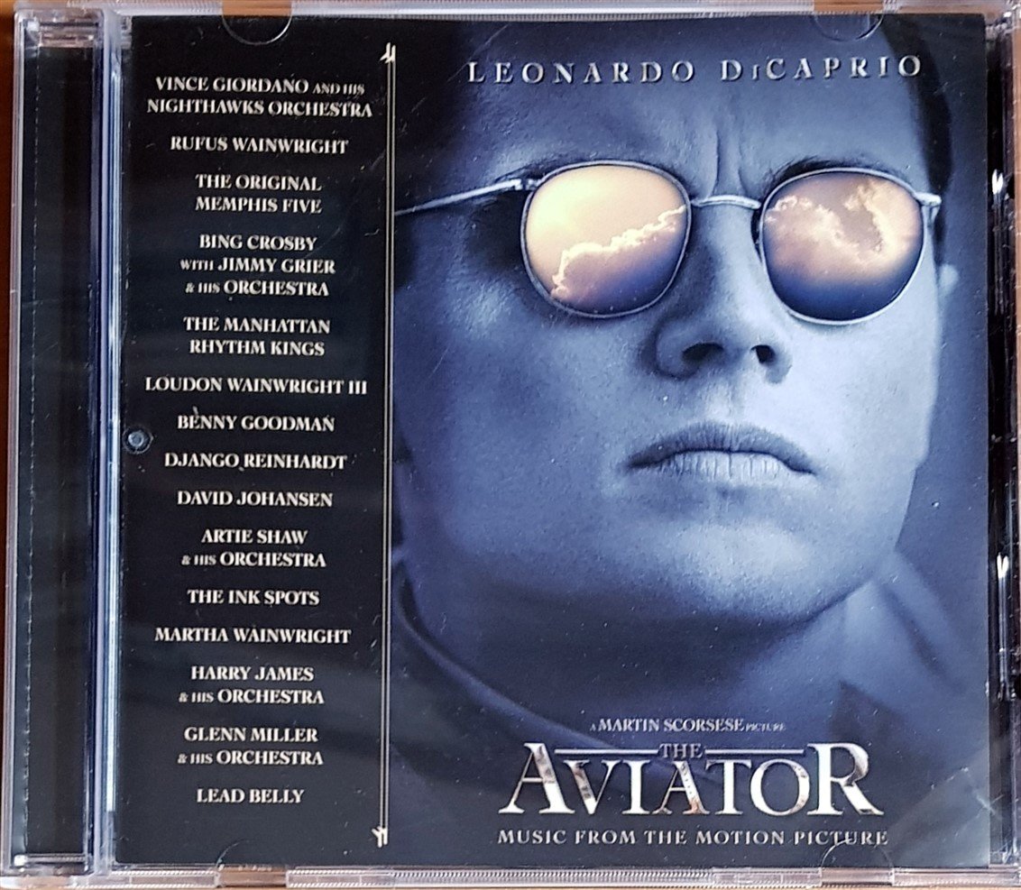 THE AVIATOR SOUNDTRACK / VINCE GIORDANO AND HIS NIGHTHAWKS ORCHESTRA, RUFUS WAINWRIGHT, BING CROSBY, BENNY GOODMAN, GLENN MILLER (2004) COLUMBIA / SONY MUSIC SOUNDTRAX CD 2.EL