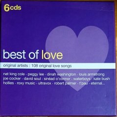 BEST OF LOVE / NAT KING COLE, PEGGY LEE, DINAH WASHINGTON, LOUIS ARMSTRONG, JOE COCKER, DAVID SOUL, SINEAD O'CONNOR, WATERBOYS, KATE BUSH, ROXY MUSIC, ULTRAVOX (2002) - 6CD BOX SET 2.EL
