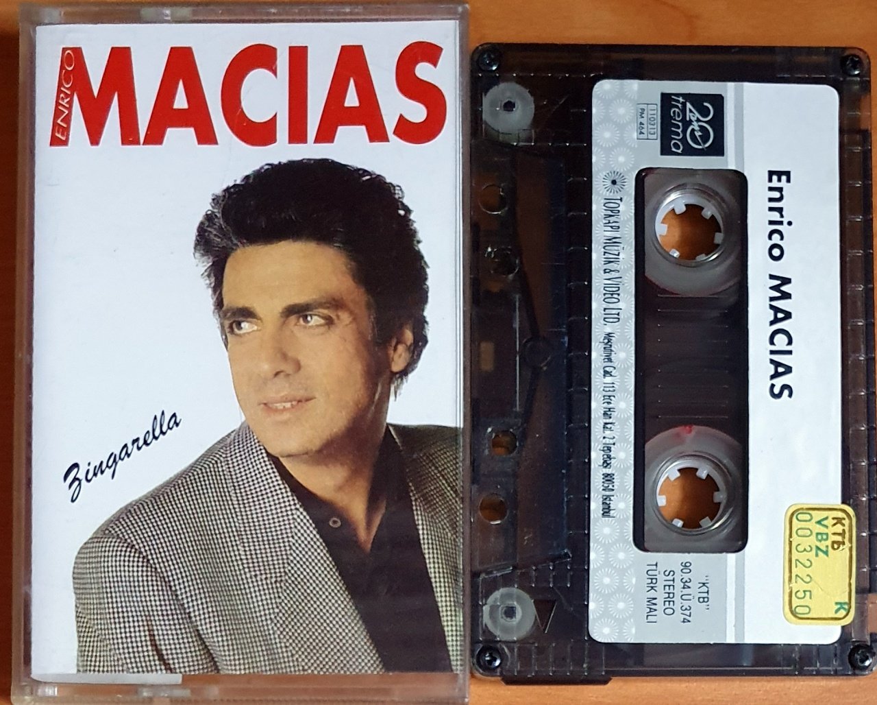 ENRICO MACIAS - ZINGARELLA (1990) - KASET TOPKAPI 2.EL