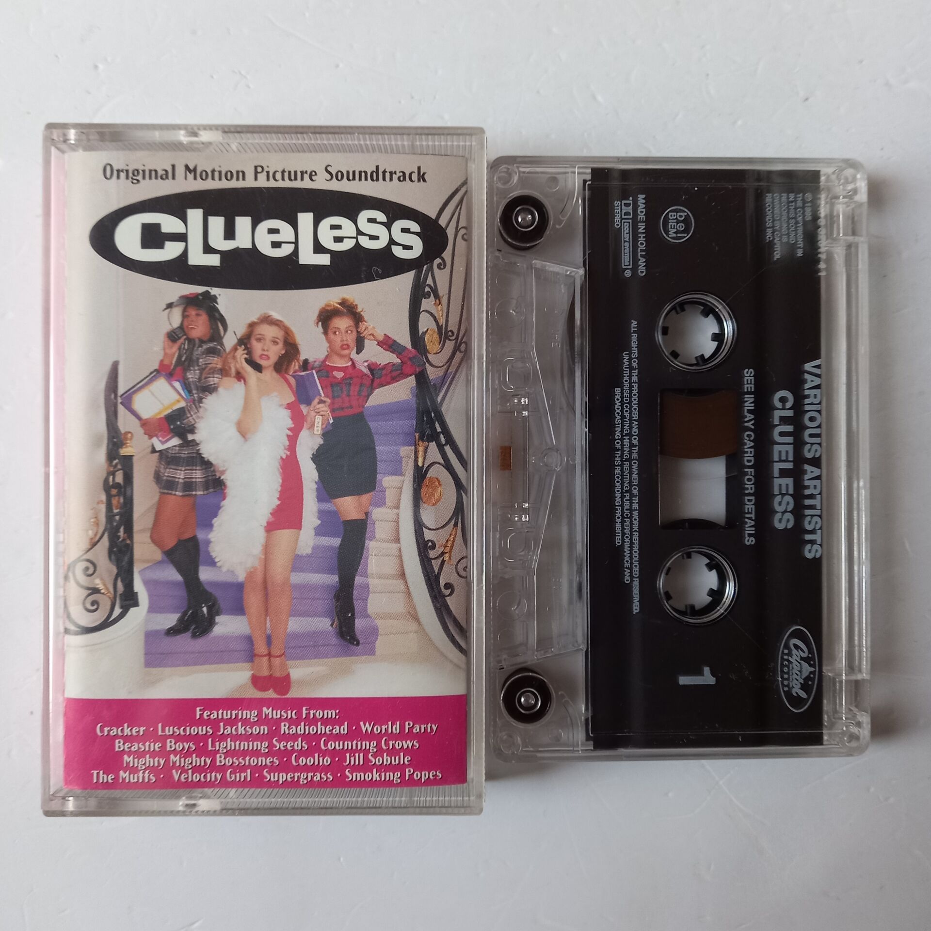 CLUELESS - SOUNDTRACK / CRACKER, RADIOHEAD, WORLD PARTY, BEASTIE BOYS (1995) - KASET 2.EL