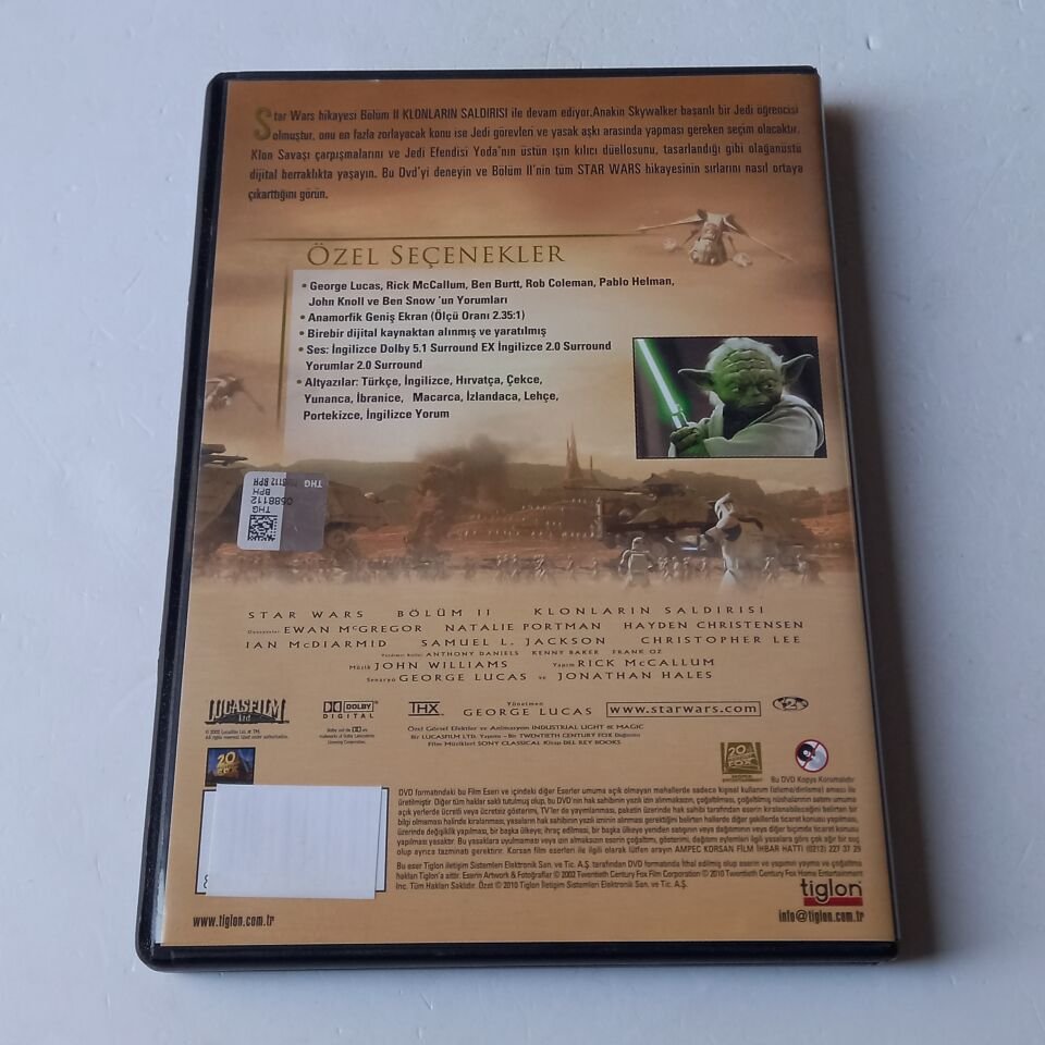 STAR WARS II - ATTACK OF THE CLONES / KLONLARIN SAVAŞI - DVD 2.EL