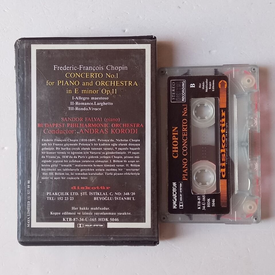 FREDERIC FRANÇOIS CHOPIN - PIANO CONCERTO NO.1 (1987) - KASET 2.EL